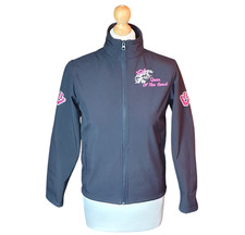 Scania Mädchen V8 durchgehender Reißverschluss Jacke Größe 11-12 Jahre schwarz Queen of the Road Mantel