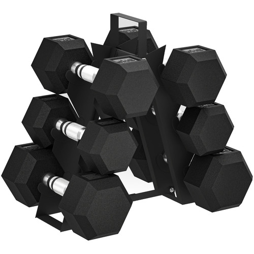 Hex hantelset 34x10x32cm - hantelset,
