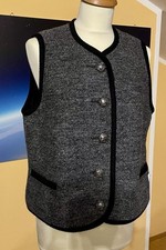 NEU Walk Weste Gr. 38 Tracht Janker schwarz für Dirndl ohne Kleid Jacke ärmellos