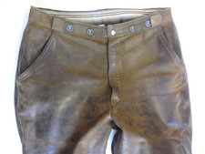 Gr~46/48_W30_speckig/glänzend_Kniebundlederhose_Kettner_Trachten Lederhose_gay