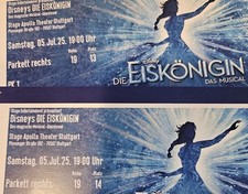 Disney Die Eiskönigin Musical Stuttgart, 2 Tickets, für 05. Juli 2025