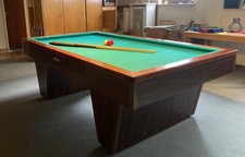 Billard Tuniertisch Carambol Bierling de Schepper Säulenmodell beheizt 8 ft.