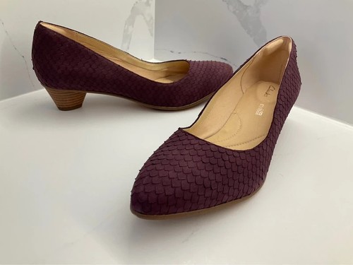 Clarks aubergine wildleder - aubergine,
