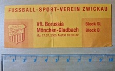 Sammlerticket FSV ZWICKAU VfB
