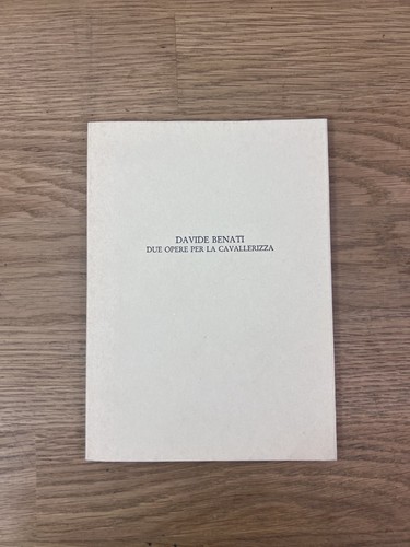 Davide benati zwei werke - davide, für