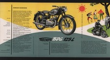 NÜRNBERG, Prospekt 1955, TRIUMPH Werke AG BDG 125 L