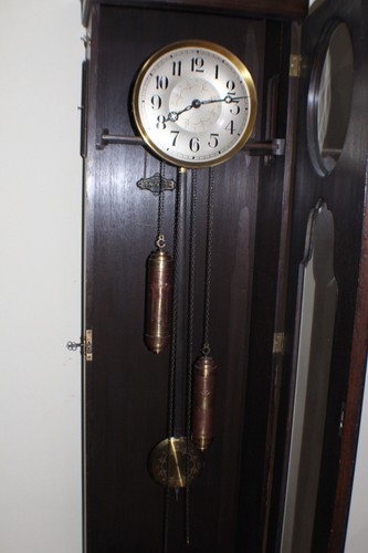 Standuhr eiche schnitzwerk 2 - eiche,