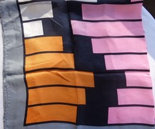 100% Seidentuch Pierre Cardin Jeunesse Paris geometrisches Muster tolle Farben