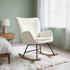 Schaukelstuhl Schaukelsessel Relaxsessel Stillsessel Schwingsessel mit Armlehnen