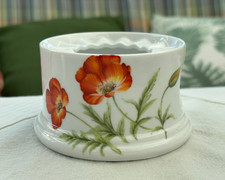 Cha Cult Stövchen für Teekanne mit Mohnblumen Fine Porzellan Design Edition