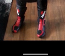 Sidi Motorradstiefel ST  Racing Gr. 37 rot Schwarz Motorrad Stiefel