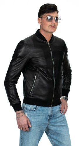 Herren bomberjacke echtleder - herren,