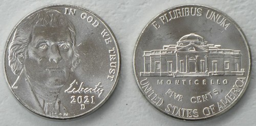 Usa cents nickel 2021 unz - usa,