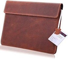 Echt leder tablet - leder,
