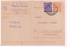 BIZONE/GA, P 905, 916, Wuppertal/Ronsdorf - Göttingen, 25.9.46