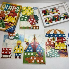 QUIPS Ravensburger 1972 Vintage Legespiel Würfelspiel Kinder Familienspiel