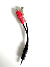 ?Stereo Klinkenstecker 2 Cinch Buchsen Adapter Audio Kabel