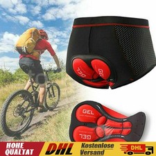5D Gel Fahrradhose Herren Damen Sitzpolster Radhose Radlerhose Unterhose Pants