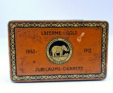 Laferme - Gold - Jubiläums - Cigarette - Alte Blechdose - 12,6 x 7,7 x 2,8 cm