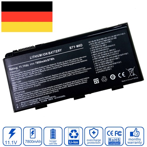 Akku für msi gx600 084uk - akku, gx600-084uk
