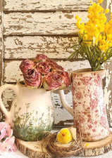Kanne Krug Keramik Shabby Vase