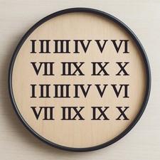 Römische Zahlen (Ziffern) DIY