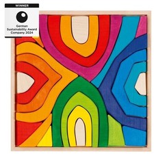 Bausteine 4 Jahreszeiten,Regenbogen, Holz,, 25 tlg, auch für Jahreszeitentisch