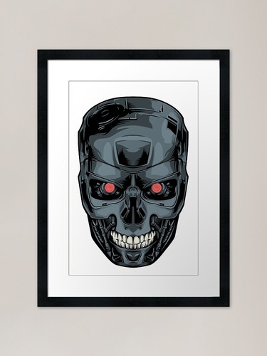 Terminator totenkopf gerahmter - terminator,