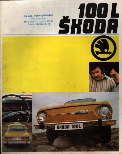 Prospekt skoda 100 1970er - ca,