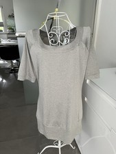 LUHTA T Shirt Long Top Pulli M 38 grau Stretch NEU