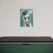 Original female nude painting - original,