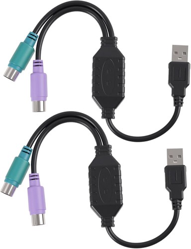 2pcs auf usb adapterkabel - ps/2,