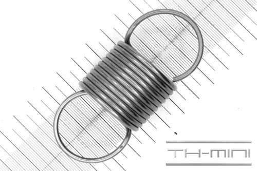 Zug feder 5mm haken - haken, Öse