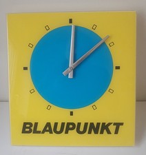Blaupunkt Acryl - Uhr Reklameuhr - Werbeuhr 70er Jahre