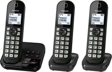 Panasonic KX-TGC463GB, schwarz, schnurloses DECT-Telefon, mit Station, BRANDNEU