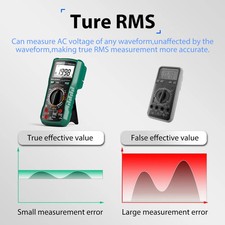Digitalmultimeter Multitester True RMS Temperaturmessgerät 2000V 20A AC DC