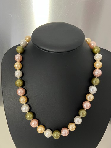 Muschelkernperlen collier - muschelkernperlen,