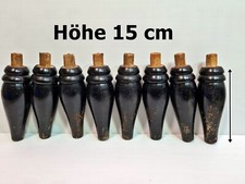 8x Tischfüße Couchfüße Regalfüße Holzbeine Möbelbeine Möbelfüße Holzfüße H 15 cm