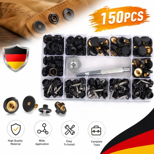 150pcs druckknopf set - 150pcs, metall