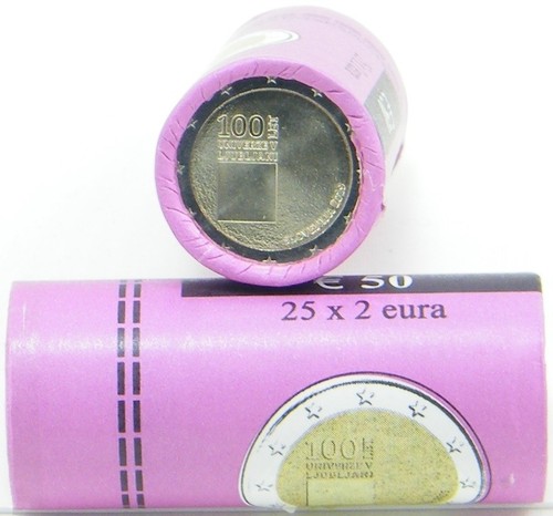 Rolle münzen 2 euro - 25,