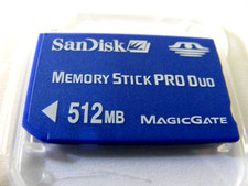 512MB Memory Stick PRO Duo ( 512 MB MS PRO Duo ) SanDisk Neu