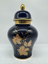 Alte Deckelvase Echt Kobalt Royal Porzellan Bavaria, Handarbeit J.2.