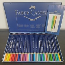 Vintage Faber- Castell Goldfaber Aquarelle 36 Farbstifte in Metalletui