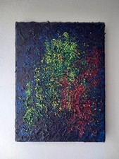 Ölbild Gemälde Ölgemälde abstrakt moderne Kunst unbekannter Künstler 18 x 24 cm