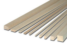 Balsa-Vierkantleiste 1000x20x20mm