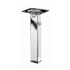 Möbelfuß/Tischbein, verchromt, 25 x 25 x 150mm, B-Ware Folie defekt