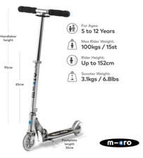 micro scooter sprite, Silber, Klassiker