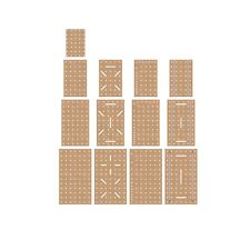 Arbeitsplatte Lochplatte MDF