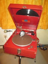 altes Grammophon - Koffergrammophon - TRIUMPHON -  funktionsfähig