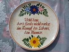 Spruchteller Wandteller